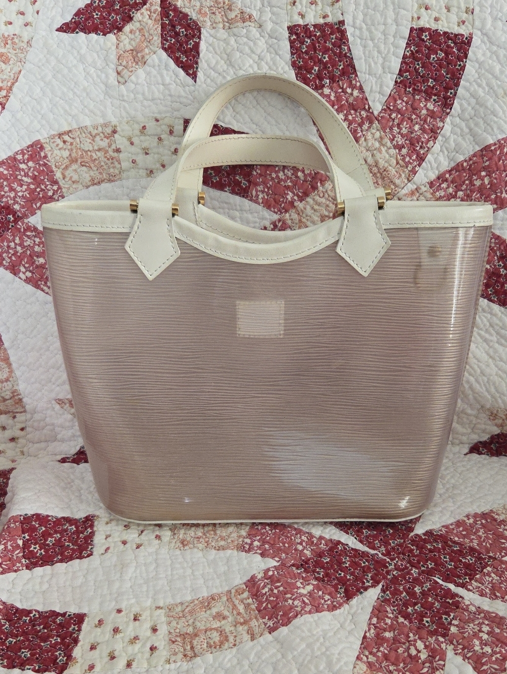 Louis Vuitton Epi Plage Lagoon Bay Clear Rare w/ unbranded insert organizer